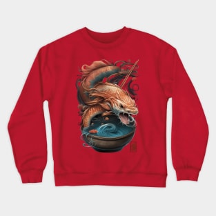 Dragon Koi Fish Ramen Noodles Crewneck Sweatshirt